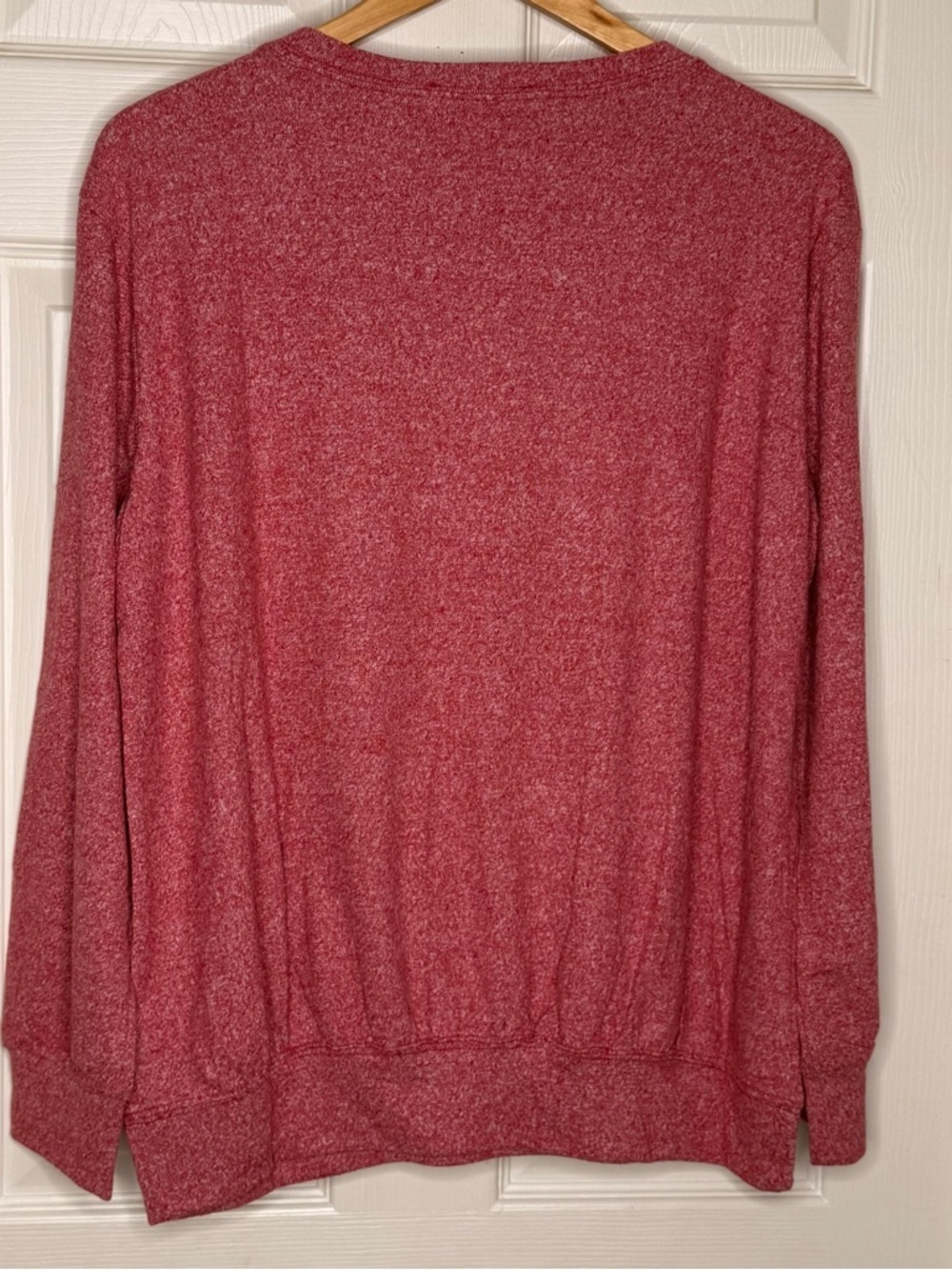 Zenana Burgundy Brushed Knit Sweater Top Soft Oversized Cozy Pullover NWT - Picture 6 of 8